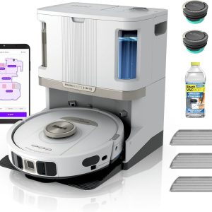 Shark Robot Vacuum & Mop Combo, PowerDetect NeverTouch Pro, Self-Emptying, Self-Refill with Self-Clean Pad Wash & Dry, 60-Day Debris Capacity, 30-Day Refill Tank, 5 PowerDetect Technologies, AV2800ZE